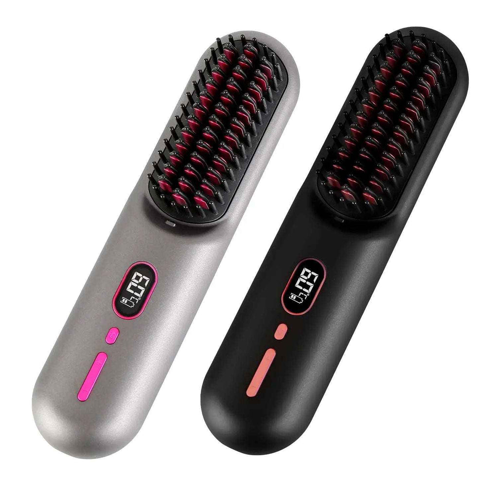 Cordless hair straightener brush — additional view 2