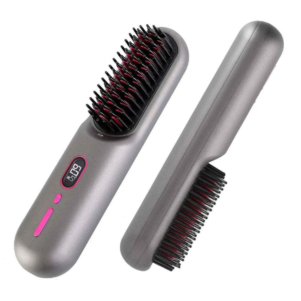 Cordless hair straightener brush — additional view 5