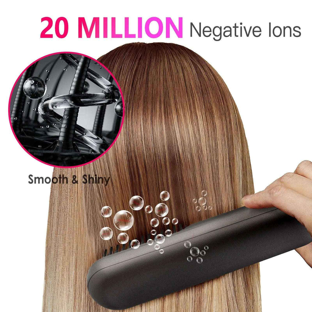 Cordless hair straightener brush — additional view 8