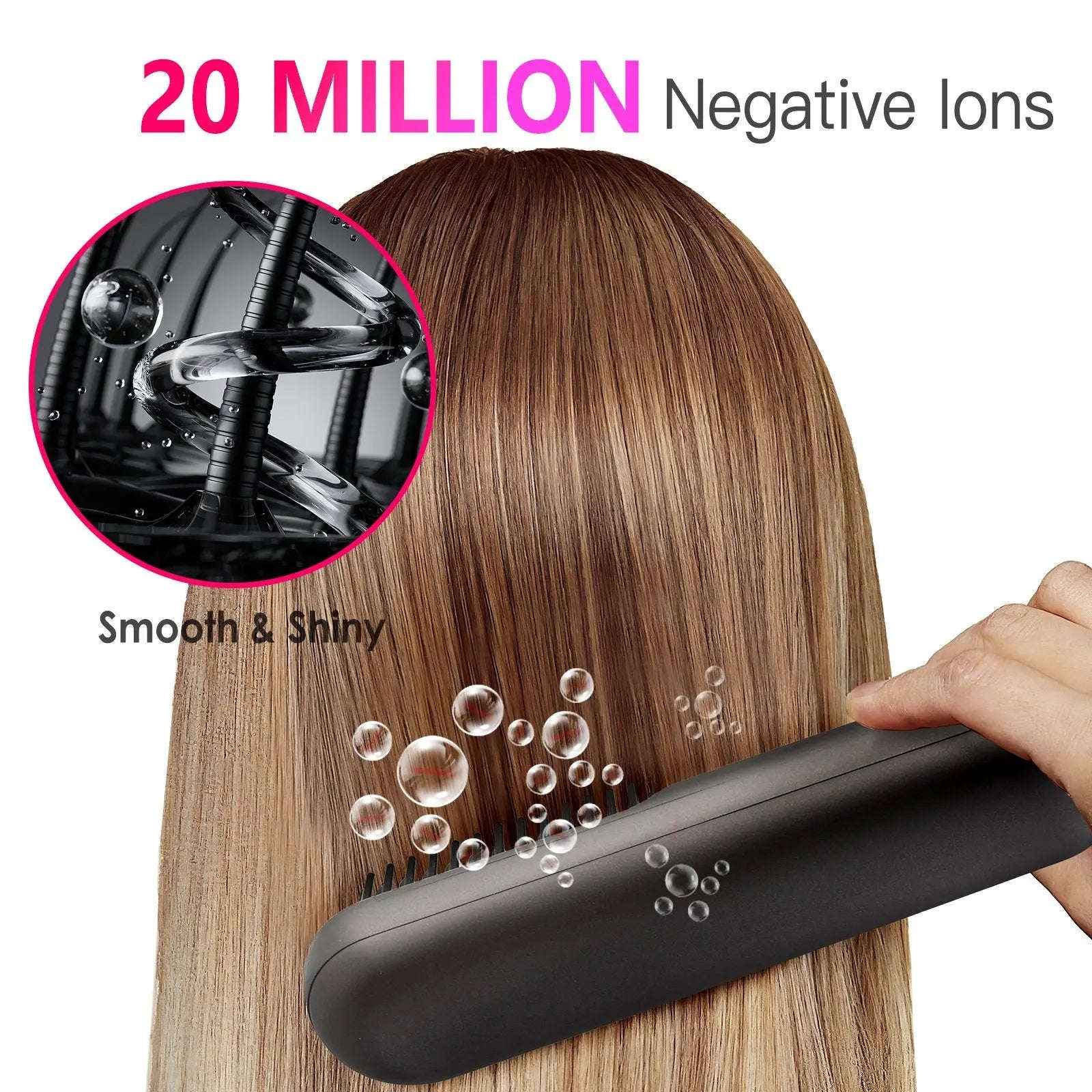 Cordless Hair Straightener Brush, product view 9