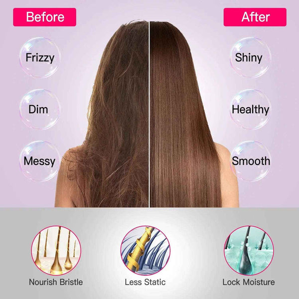 Cordless hair straightener brush — additional view 4