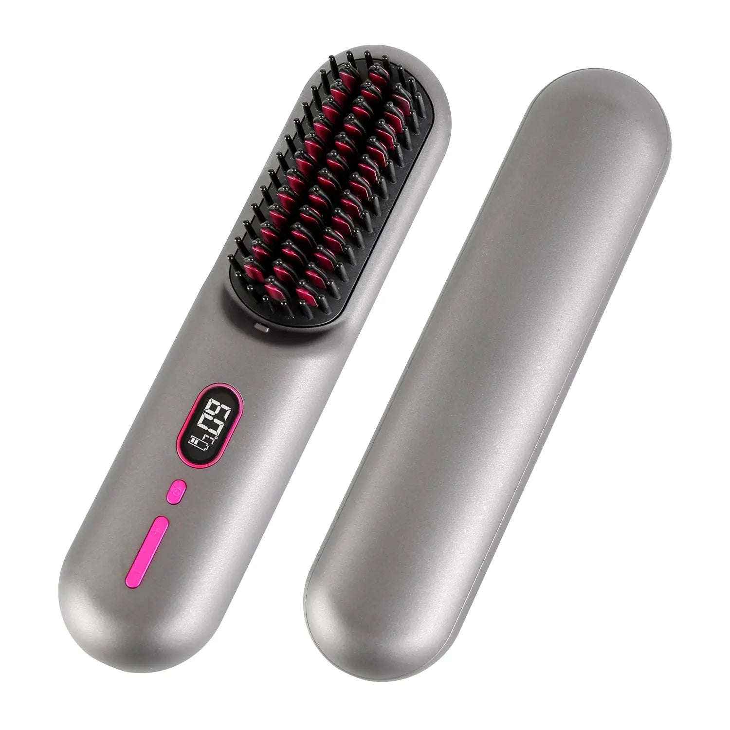 Cordless hair straightener brush — additional view 12