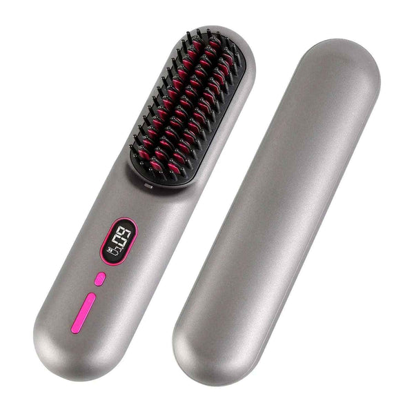 Cordless hair straightener brush — additional view 12