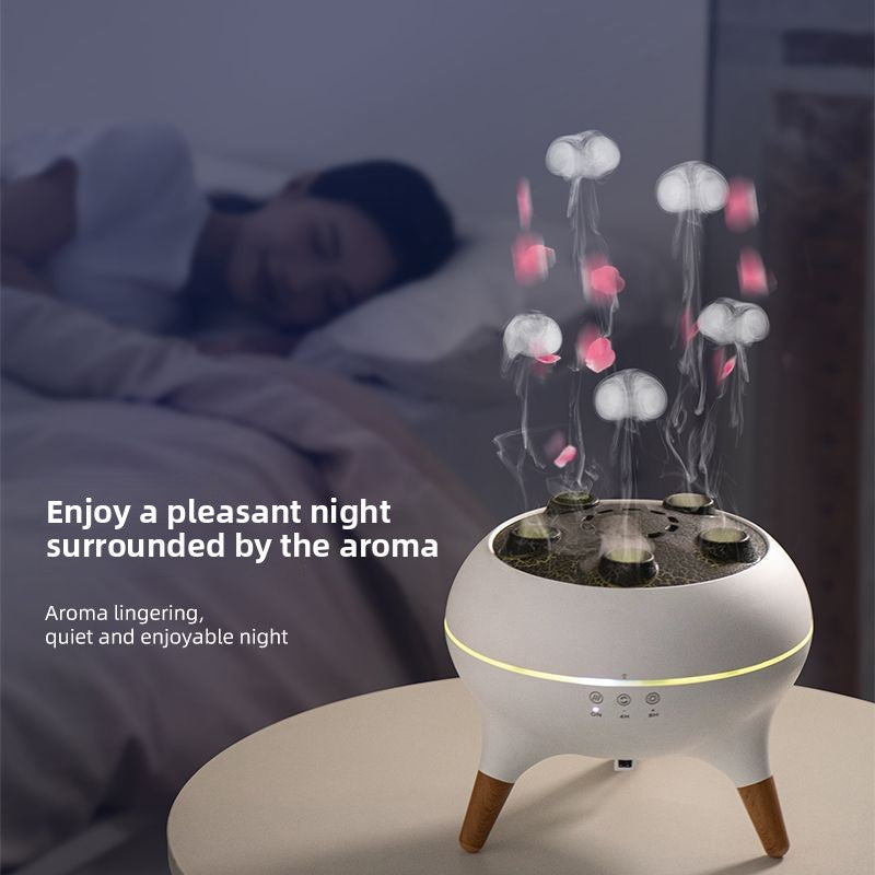 Ultrasonic humidifier with remote control and colour light view 3