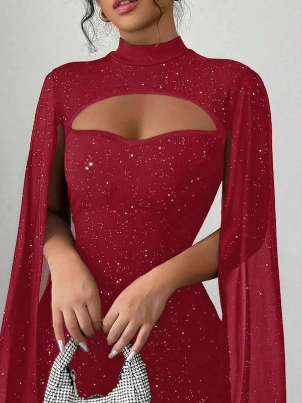 Glitter cutout bodycon dress — additional view 8