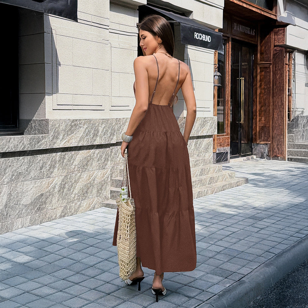 Elegant Sleeveless Slip Dress for Women, side product view