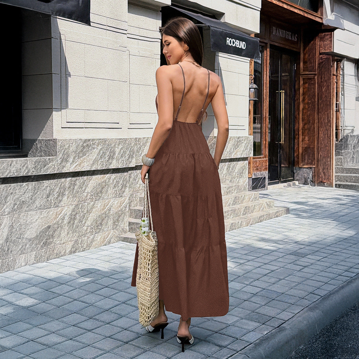 Elegant Sleeveless Slip Dress for Women, side product view