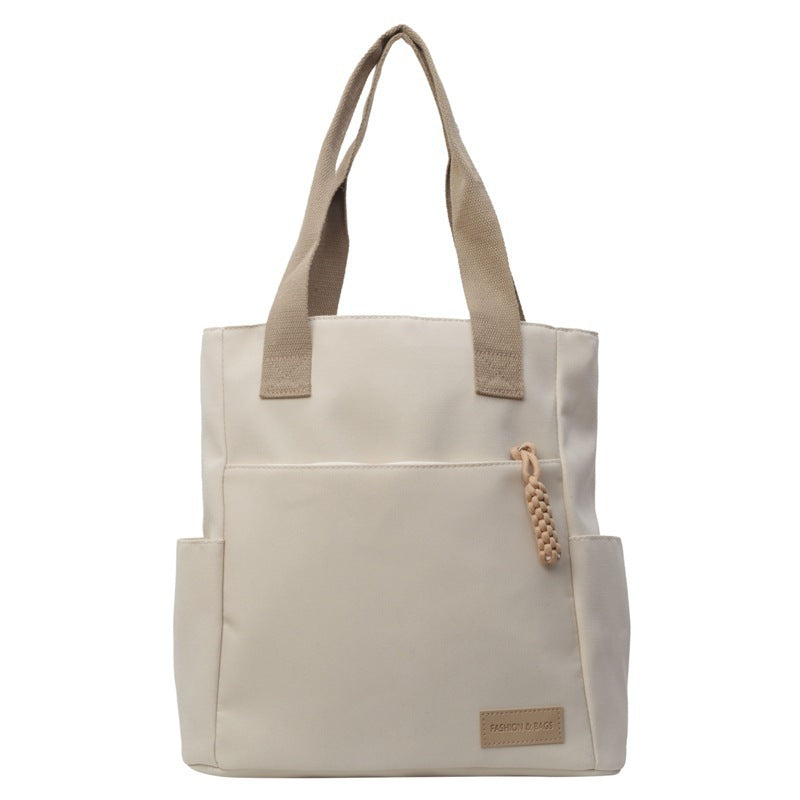 Canvas tote bag shown from front angle
