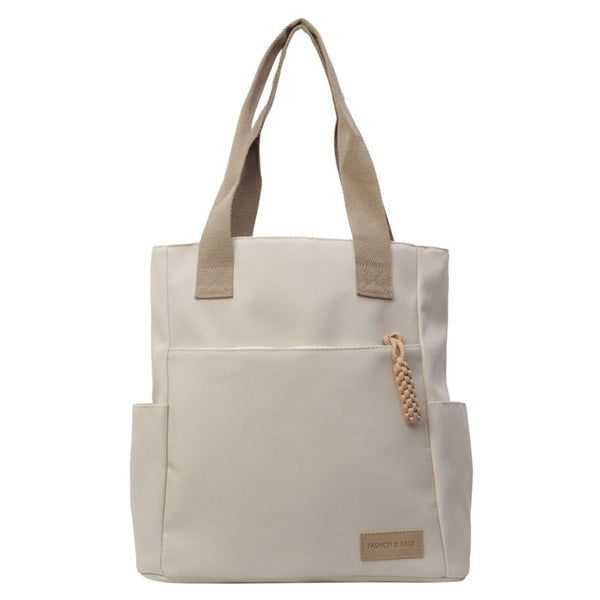 Canvas tote bag shown from front angle