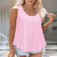 Eyelet scoop neck tank top — primary view