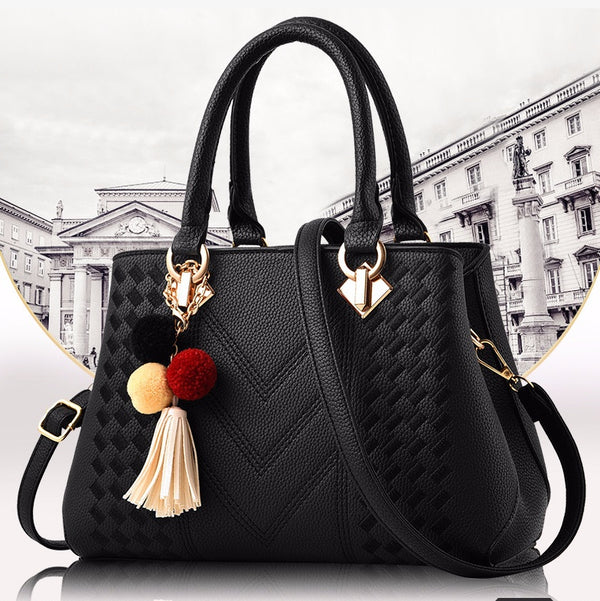 Women's PU Leather Crossbody Handbag, shown in a clear product image