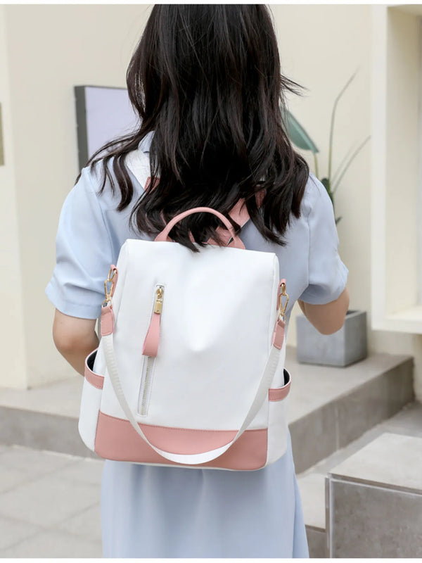 Color-Block Convertible Backpack — main product image