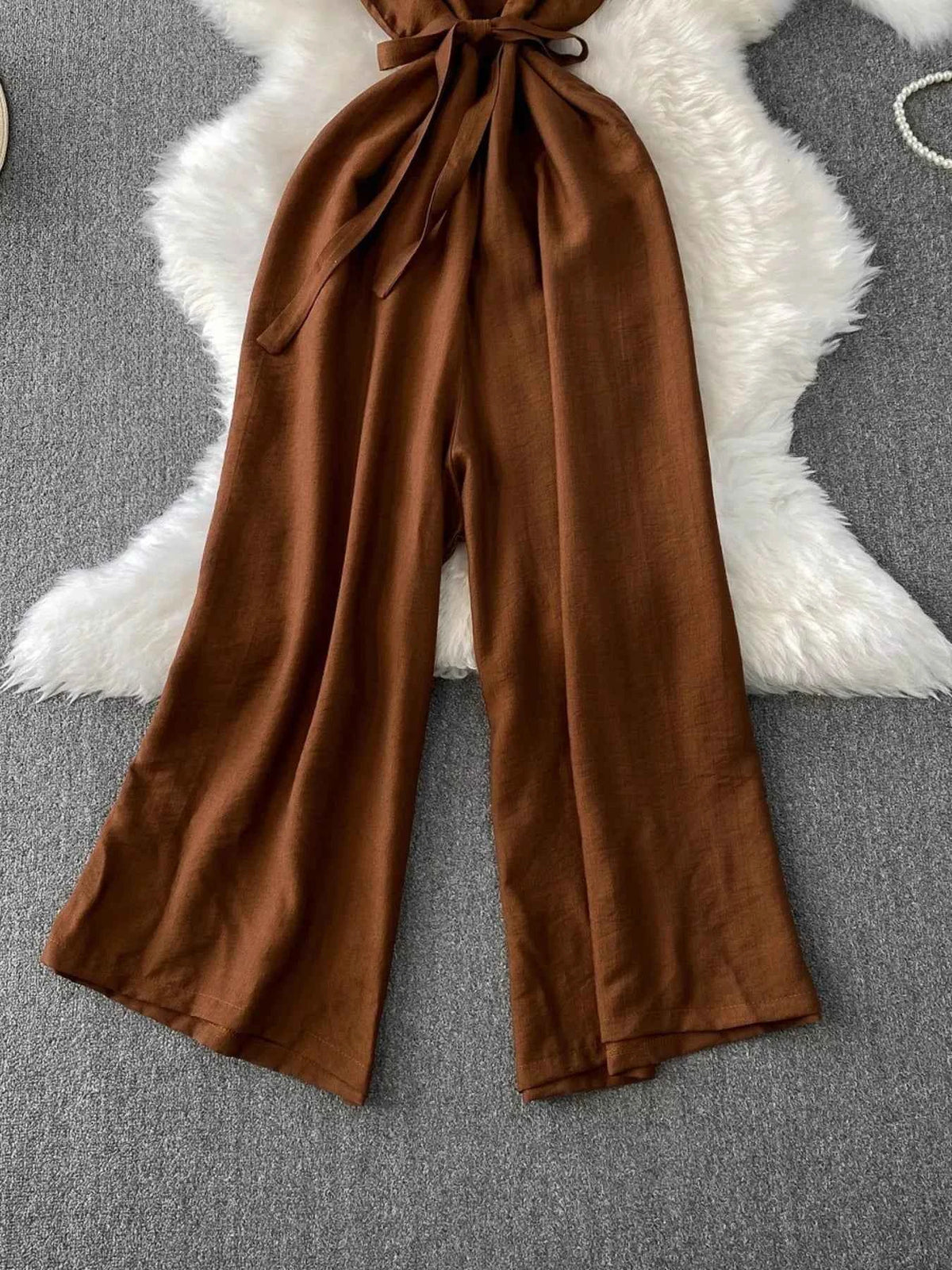 Chic Sleeveless Wide Leg Jumpsuit, product view 8