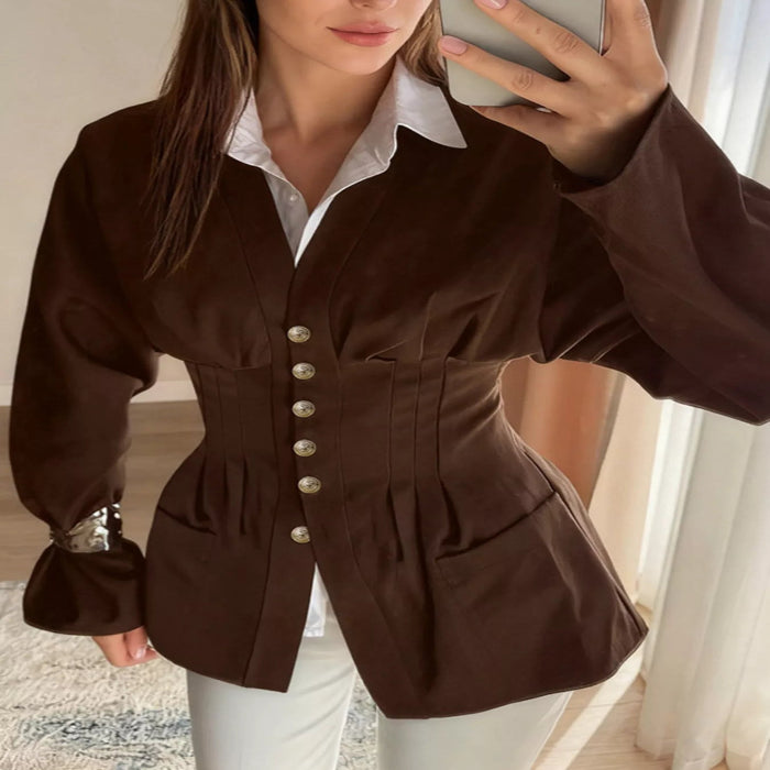 Button-down long sleeve jacket — primary view