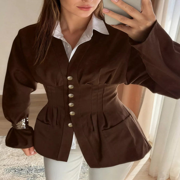 Button-down long sleeve jacket — primary view