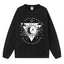 Black cartoon graphic print sweatshirt for women