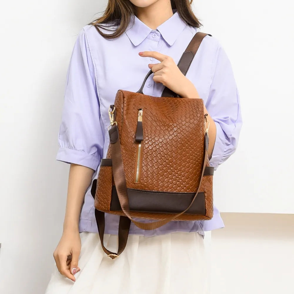 Large PU Leather Backpack — product image 13