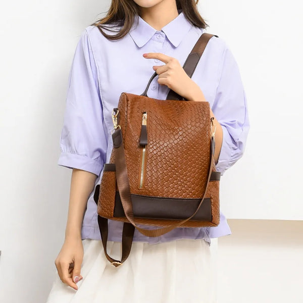Large PU Leather Backpack — product image 13