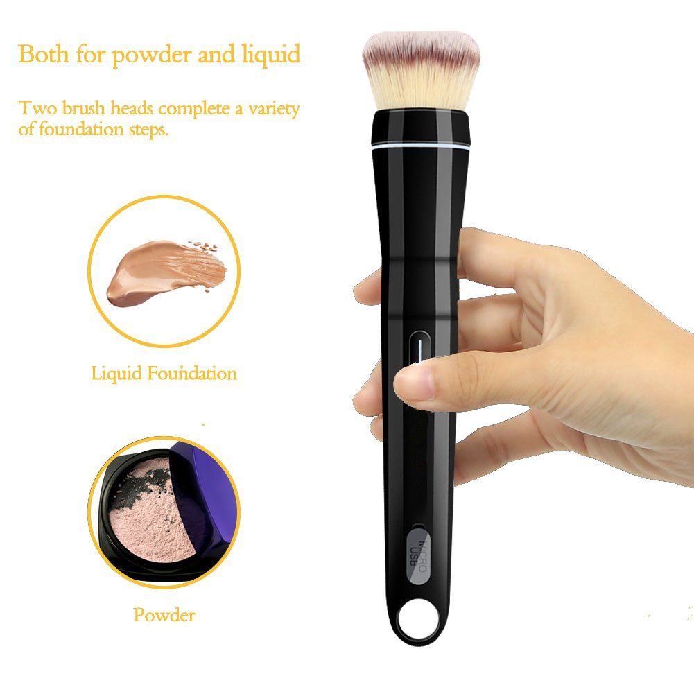 Portable Electric Makeup Brush - Foundation & Blush Powder Image secondaire du produit