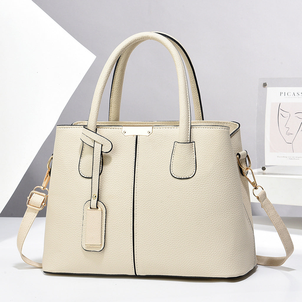 Women's PU Leather Square Tote Bag with Crossbody Strap, product view 7