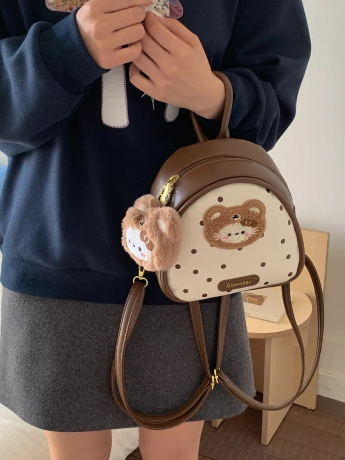 Mini Cartoon Bear Backpack — product image 6