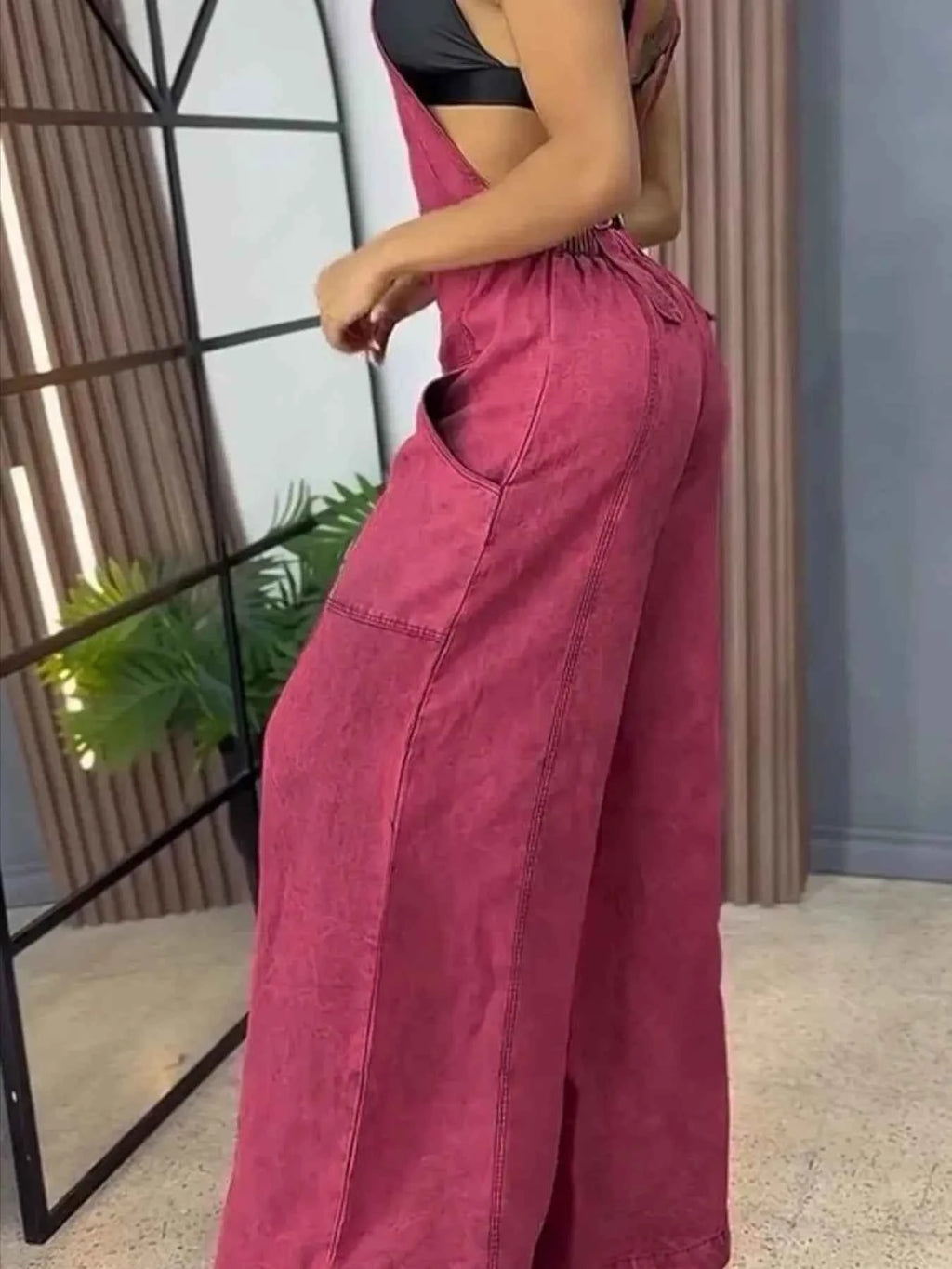 Plus size denim overalls — additional view 12