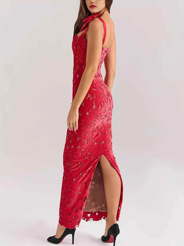 Lace cutout maxi dress — additional view 10