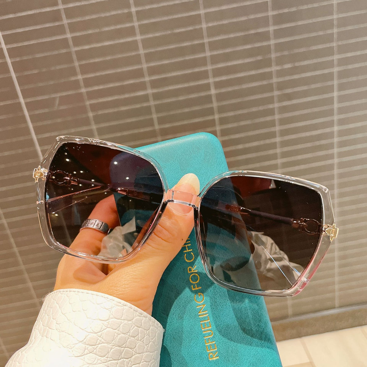 Polygon Square Sunglasses – TR90 Frame, side product view