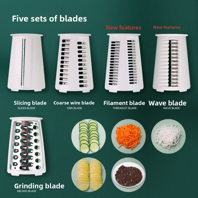 Hand Crank Vegetable Chopper Slicer and Dicer view 3