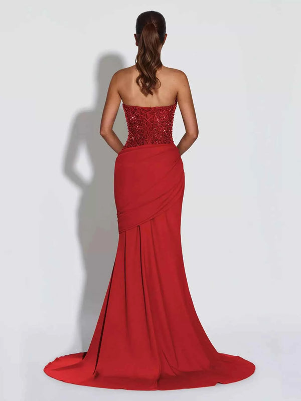 Sequin halter neck maxi dress — additional view 5