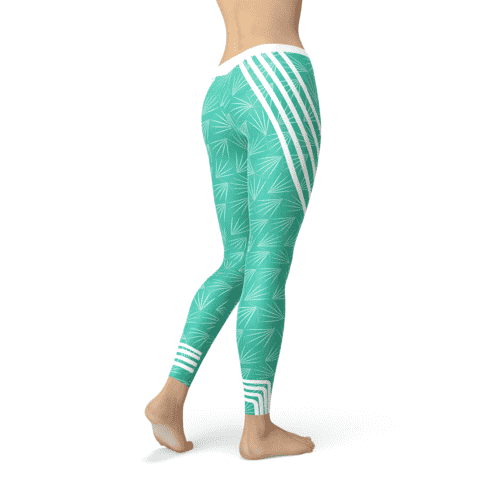 Turquoise sports leggings — additional view 4