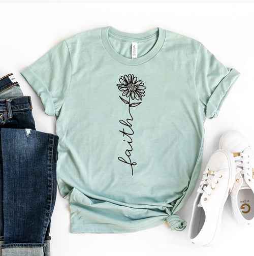 Faith slogan t-shirt — primary view
