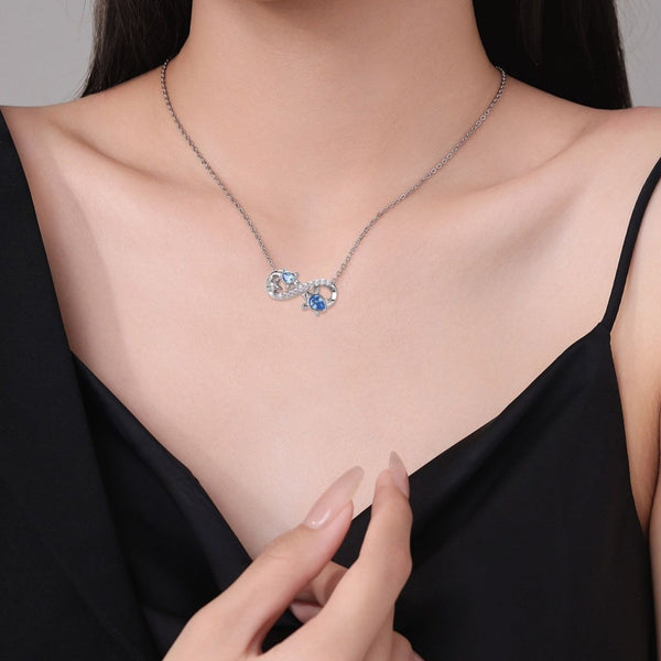 Product detail photo of Infinite Symbol Turtle Pendant Necklace For Women