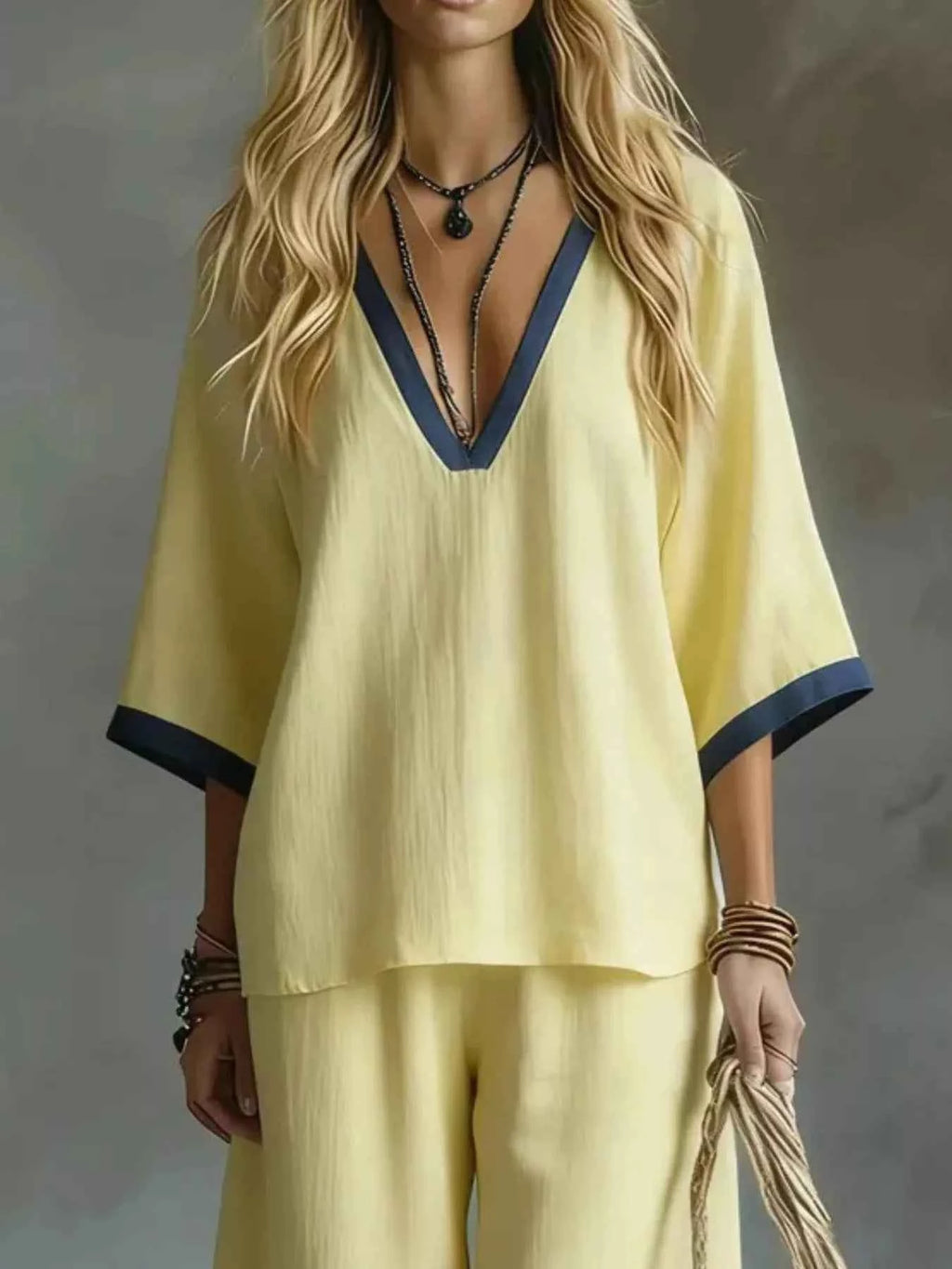 Contrast trim two-piece set — additional view 10