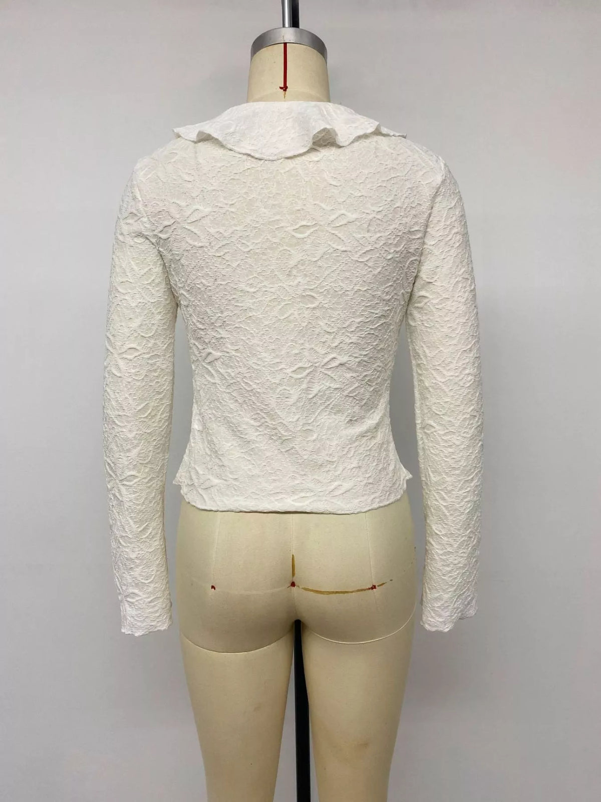 Ruffled Long-Sleeve T-Shirt, product view 12