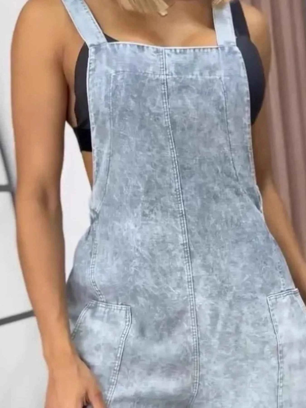 Plus size denim overalls — additional view 8