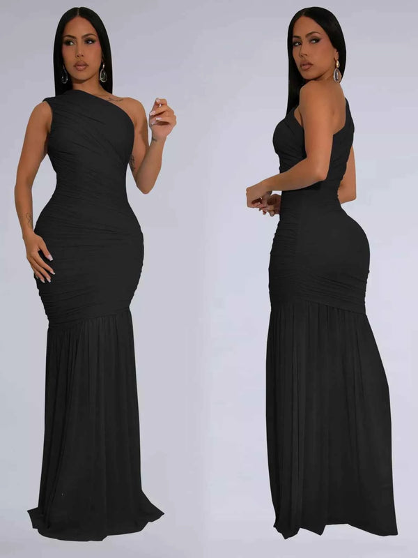 One-shoulder maxi dress — additional view 3