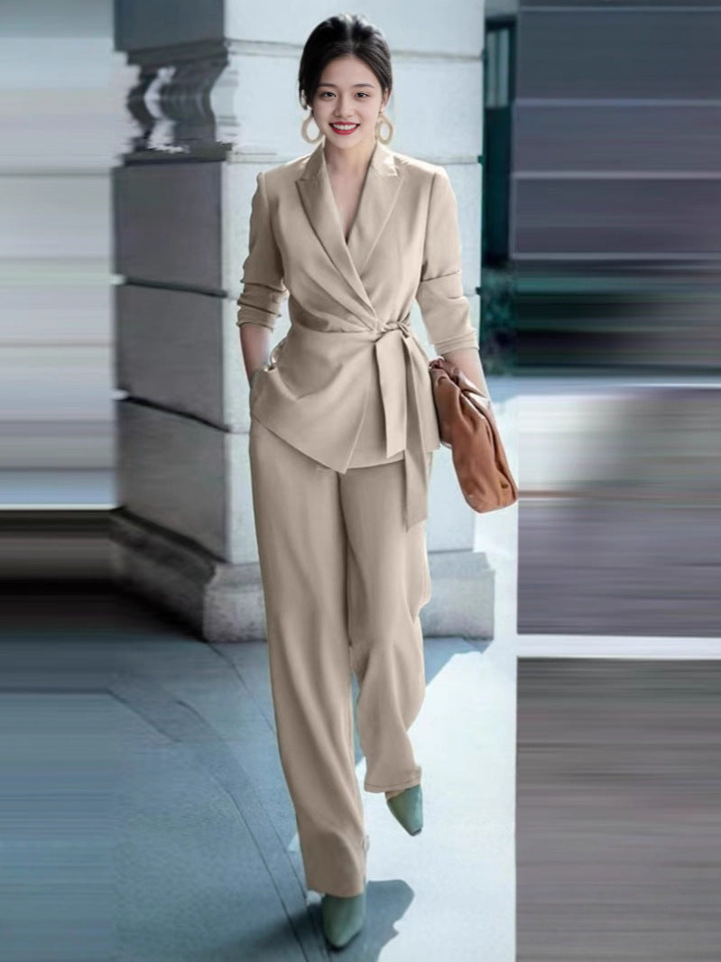 Elegant tie-waist suit set for women — additional view 2