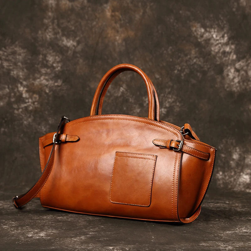 Boston bag interior lining detail