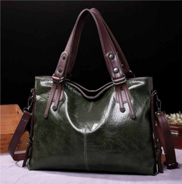 Retro Faux Leather Tote Bag for Women, product view 13