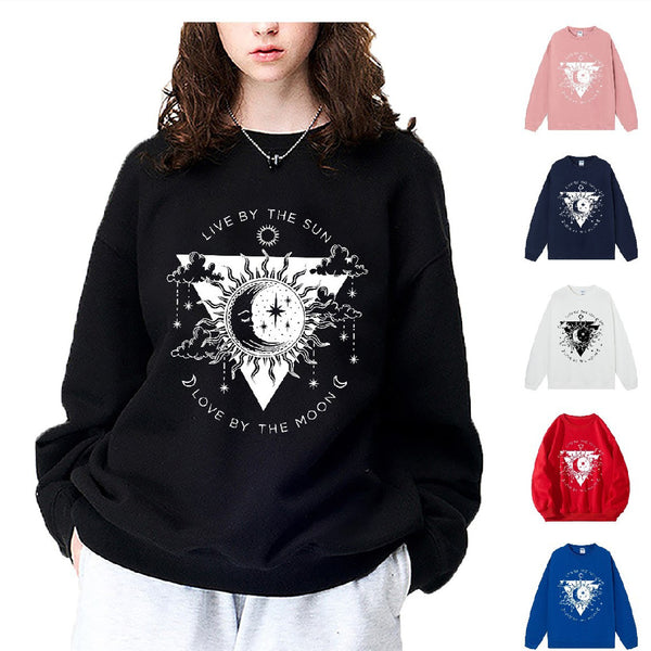 Women's Cartoon Graphic Print Sweatshirt-Splashis