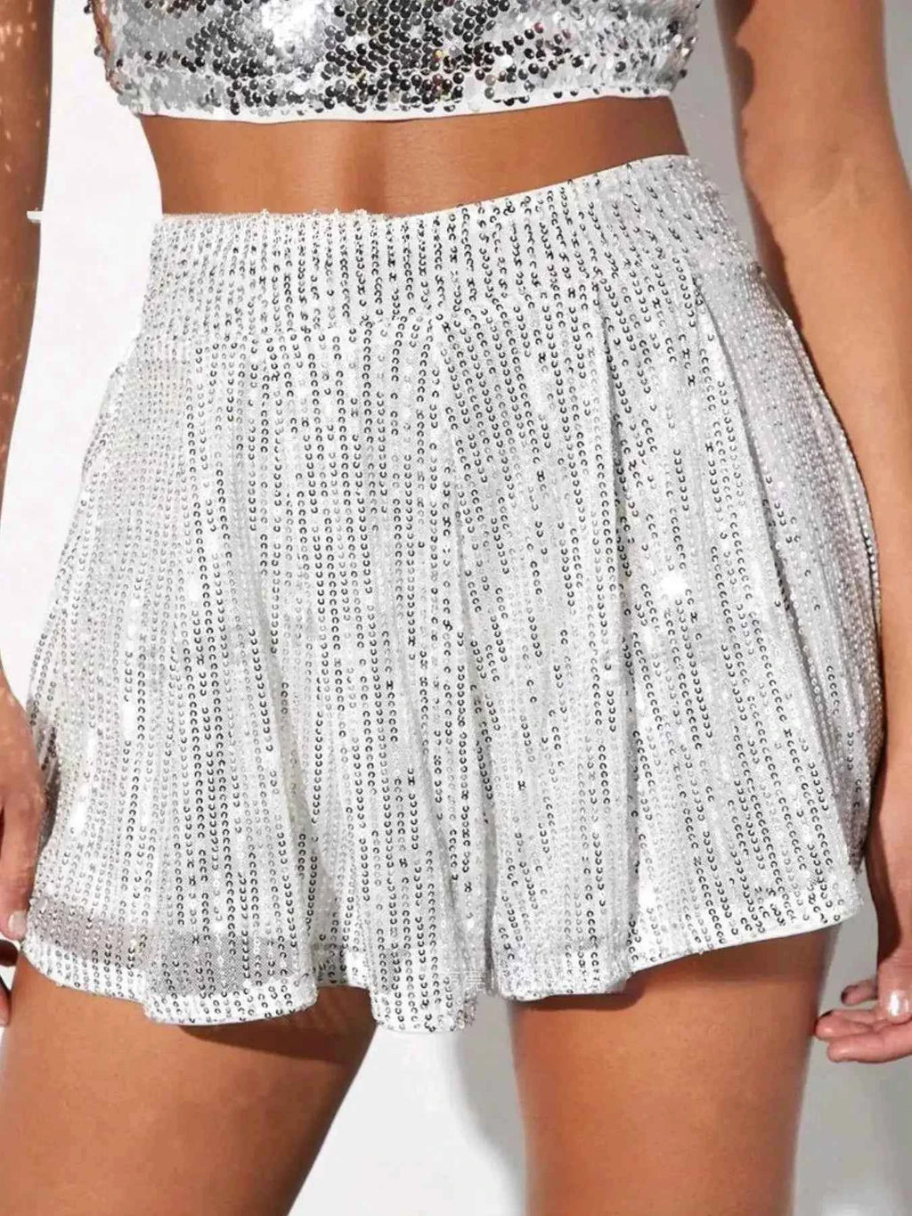 Sequin high-waist shorts — additional view 2
