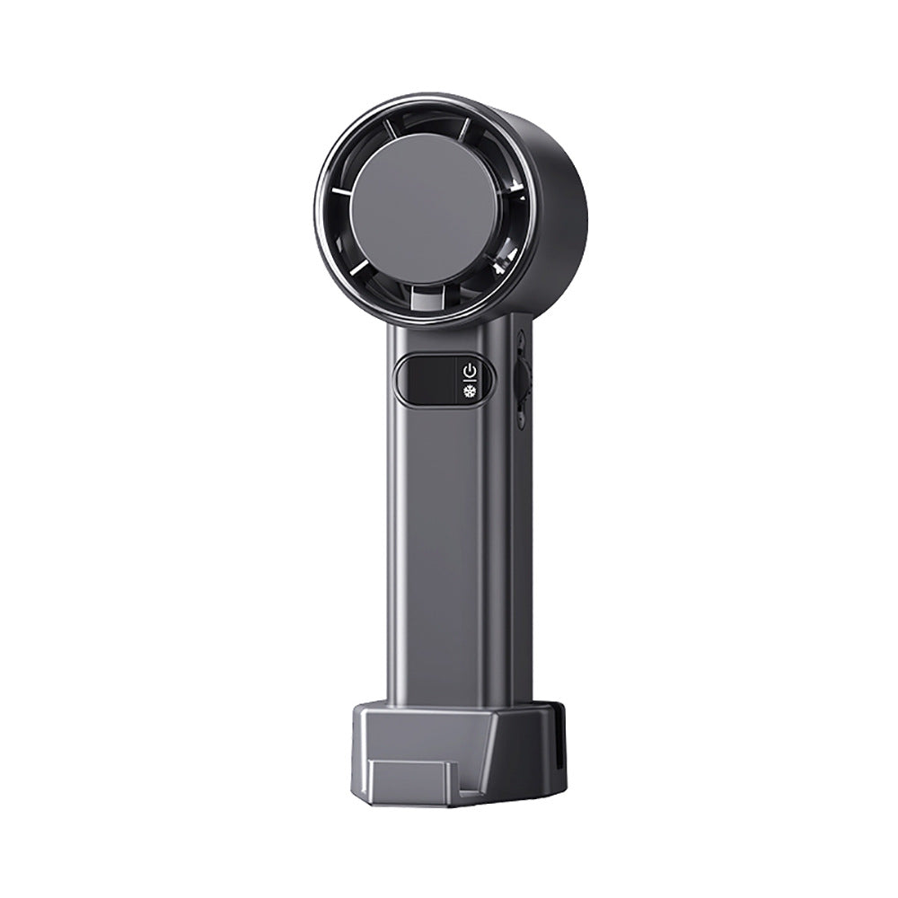Rechargeable Handheld Cooling Fan, angled product view