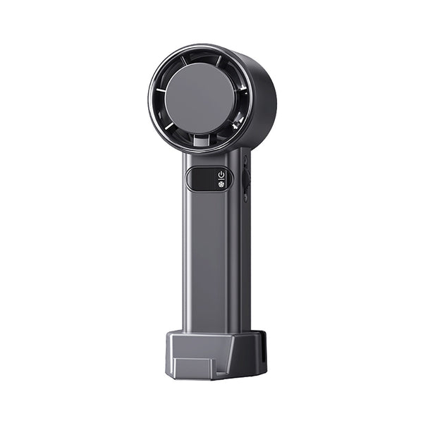 Rechargeable Handheld Cooling Fan, angled product view