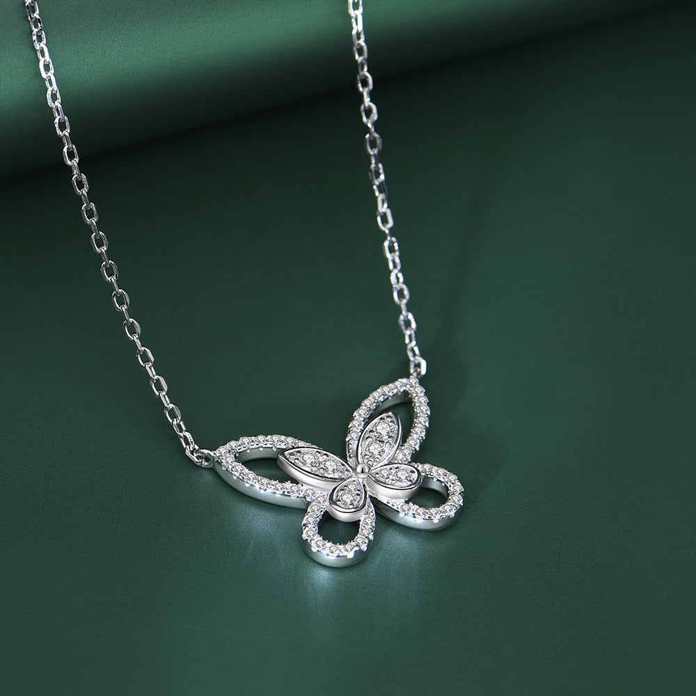 Main product photo of Sterling Silver Clavicle Chain Pendant, Necklace, sterling silver clavicle chain pendant
