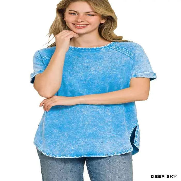 Cozy french terry top — primary view
