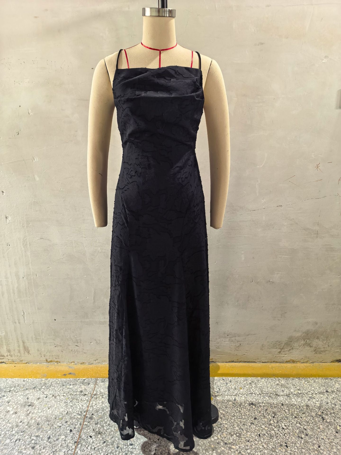 Lace Backless Evening Dress