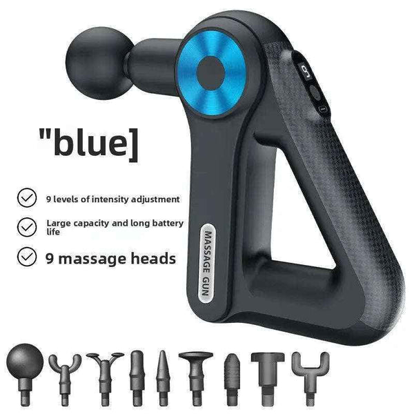 Percussion massage gun with interchangeable heads — additional view 8