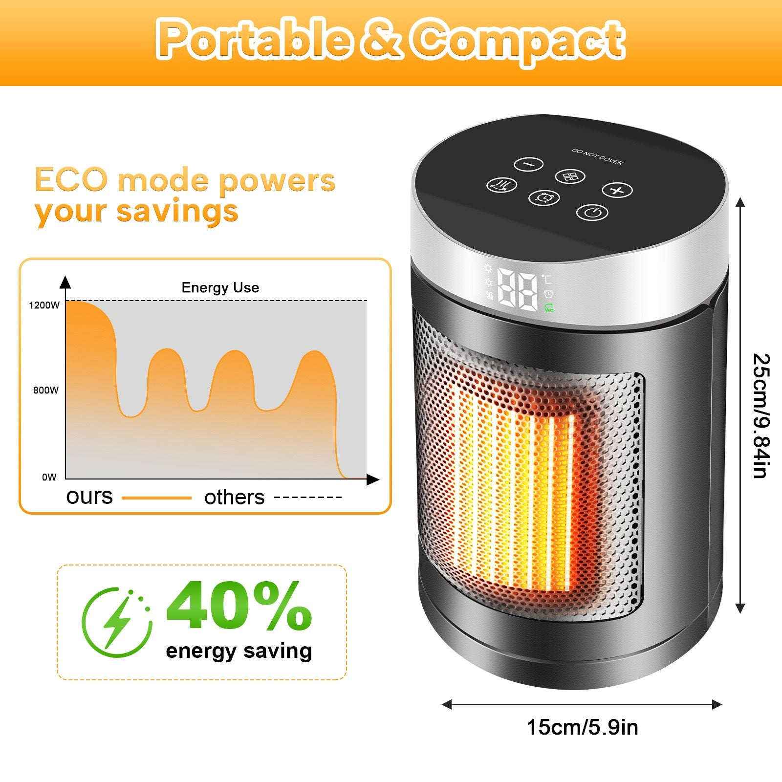 Desktop space heater — additional view 4
