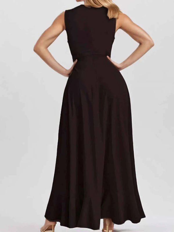 Plus size ruffled high-low maxi dress — additional view 5